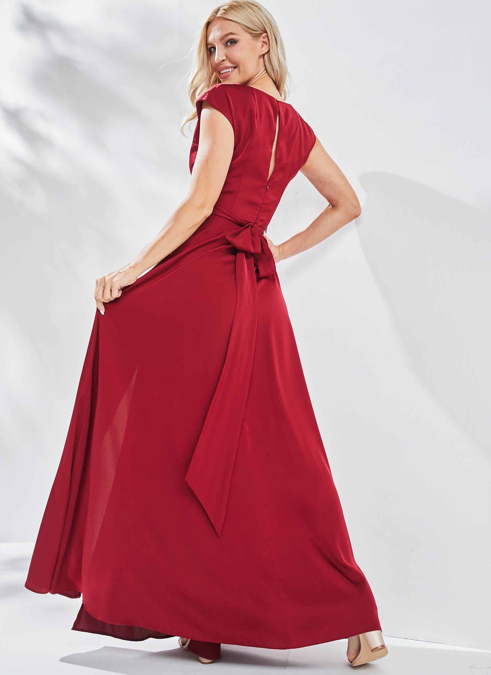 Aurelia Dress, Burgundy