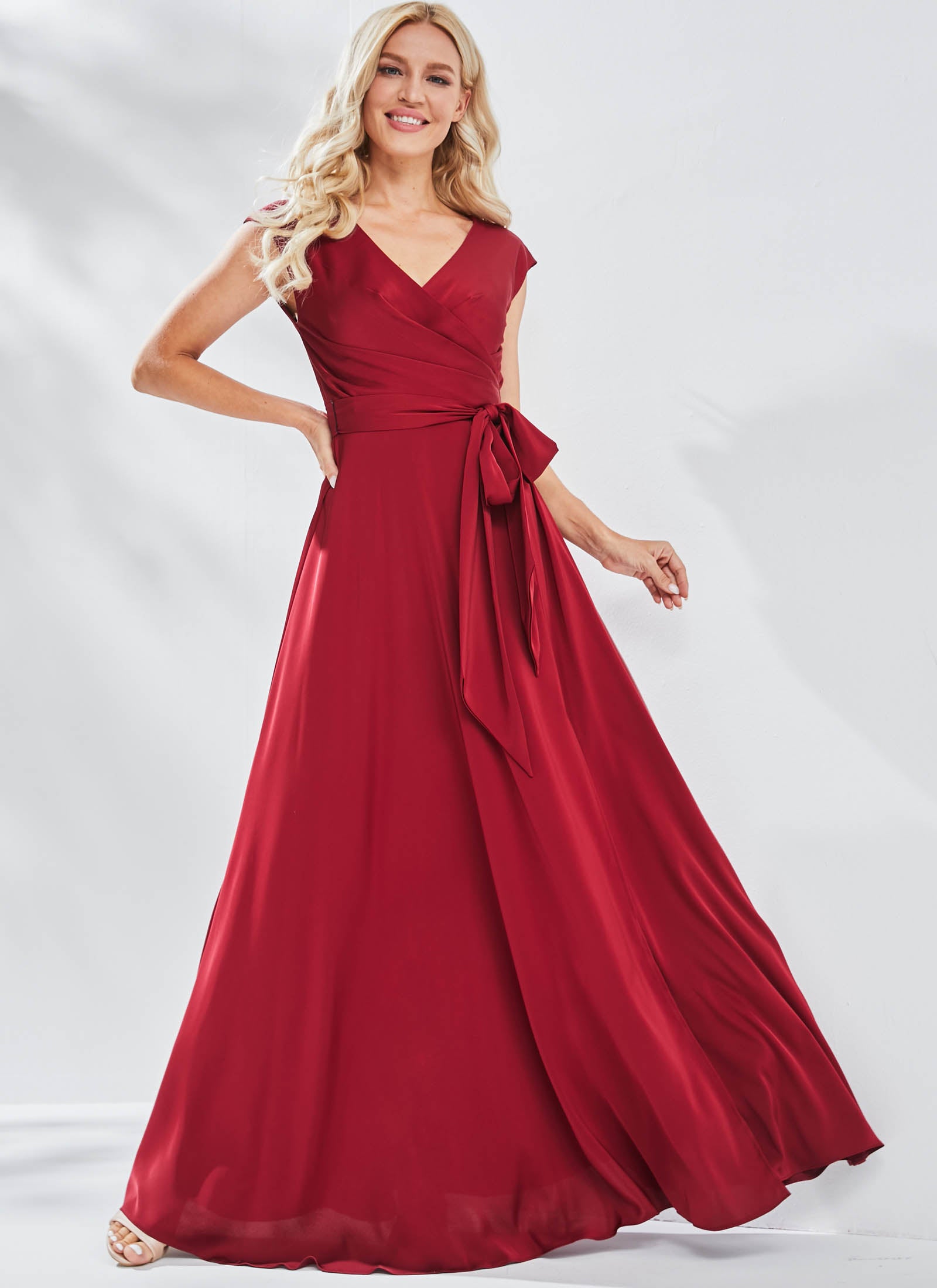 Aurelia Dress, Burgundy