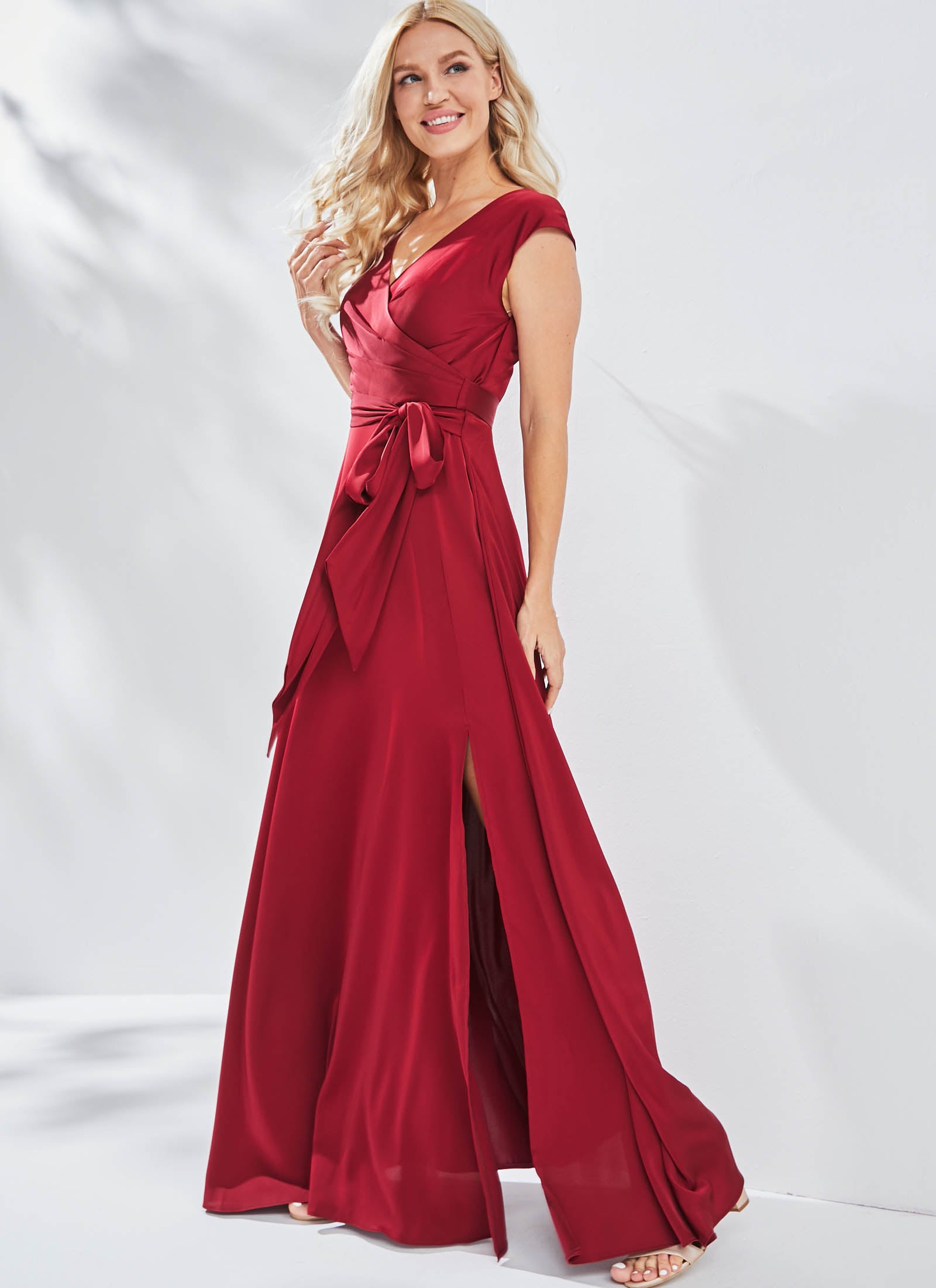 Aurelia Dress, Burgundy