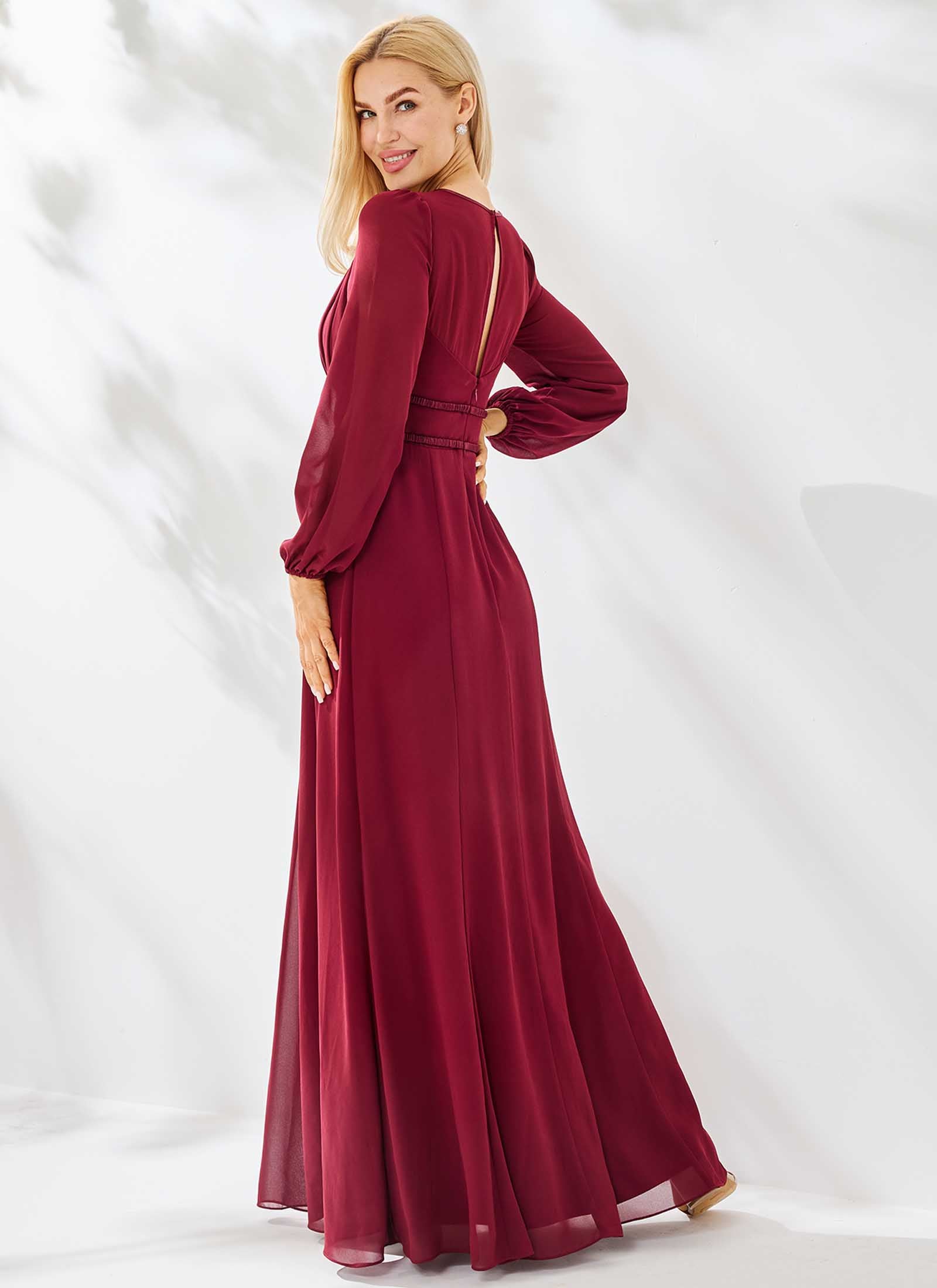 Allure Dress, Dark Burgundy