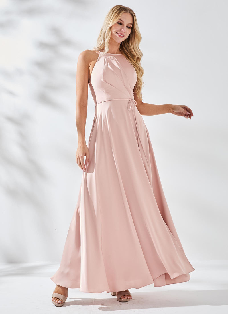 Adeline Dress, Neutral Blush
