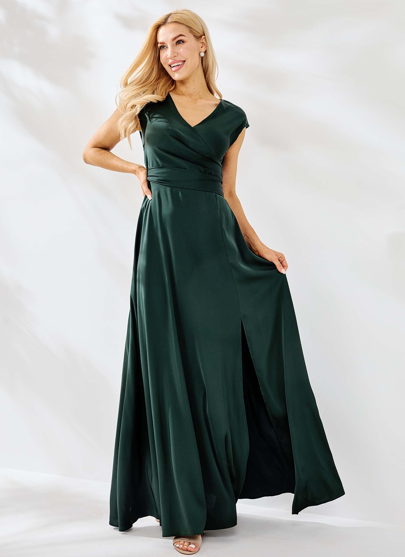Aurelia Dress, Dark Green