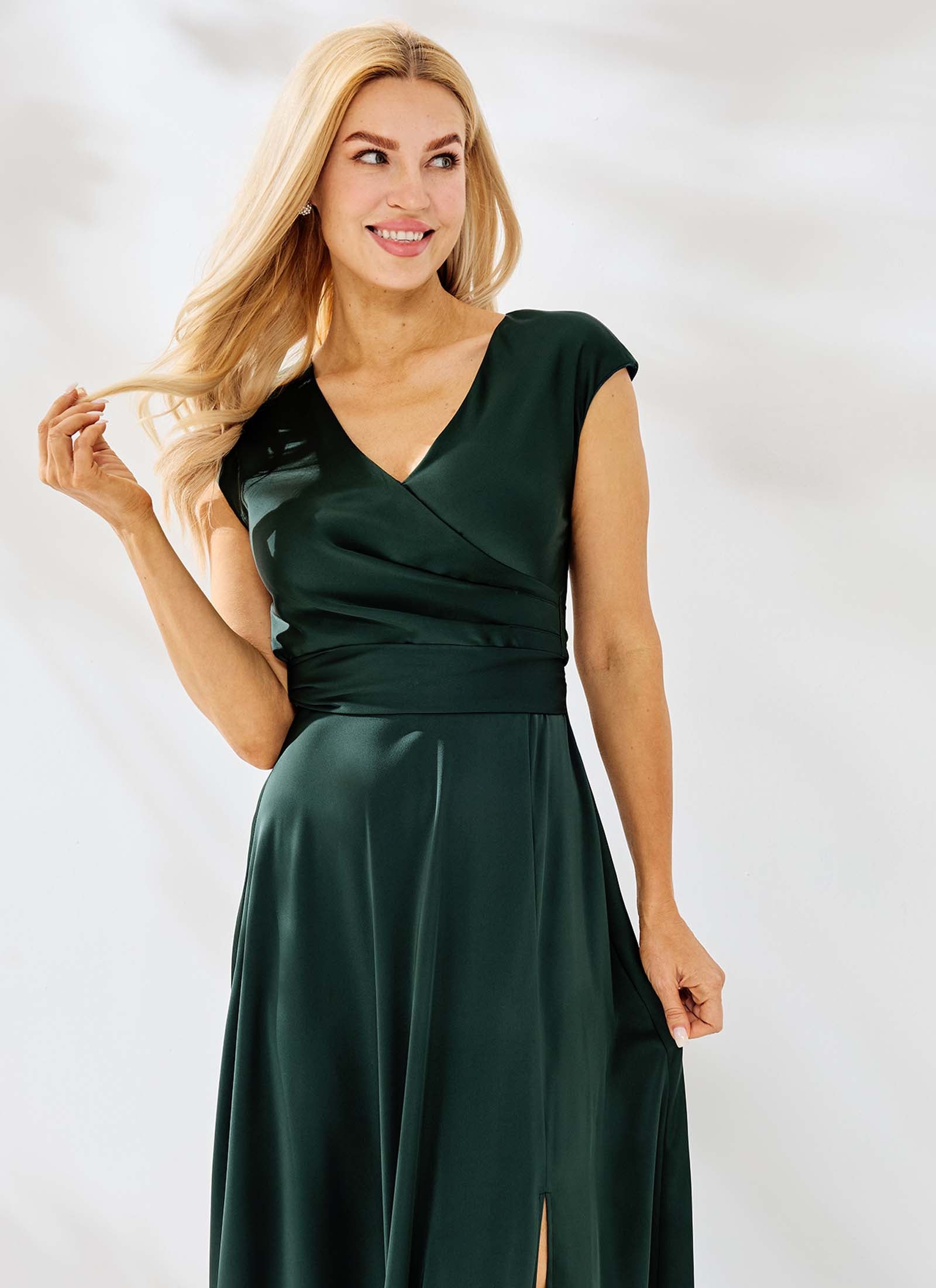 Aurelia Dress, Dark Green
