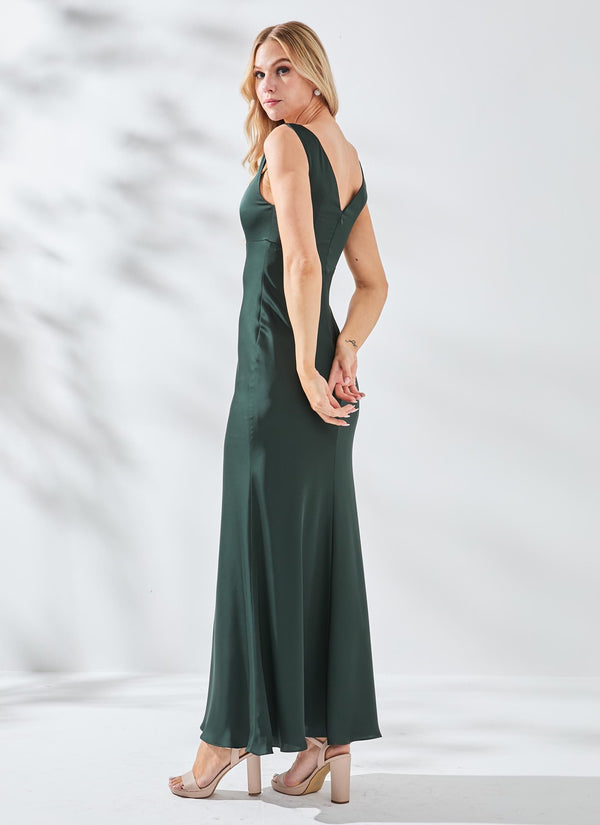 Athena Dress, Dark Green