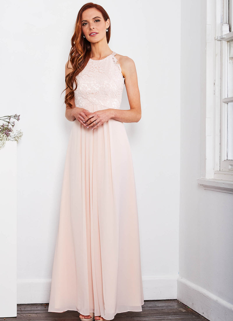 Graced by Lace Dress, Light Blush PInk – Alabaster The Label