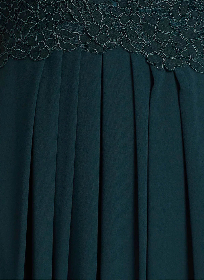 Graced by Lace, Teal Green