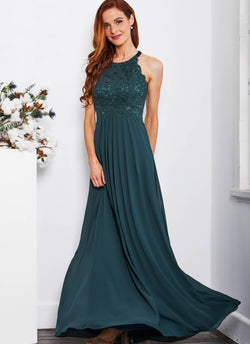 Graced by Lace, Teal Green