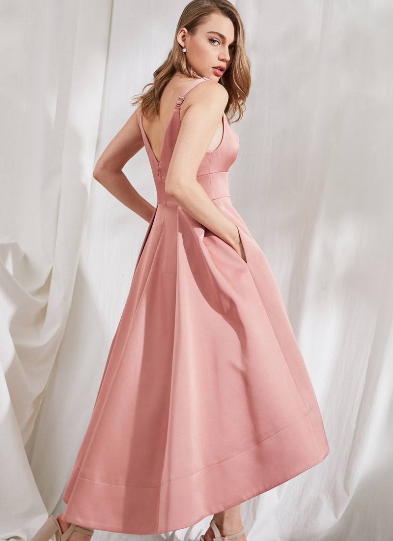 Blush Pink Unique Mermaid Long Formal Bridesmaid Dresses Online BD094 –  bridalsew