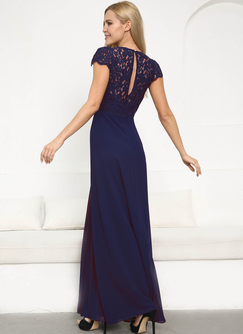 Laced with Romance Dress, Navy