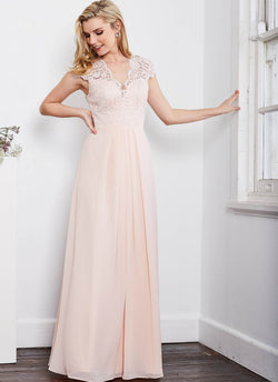 Laced with Romance Dress, Light Blush Pink
