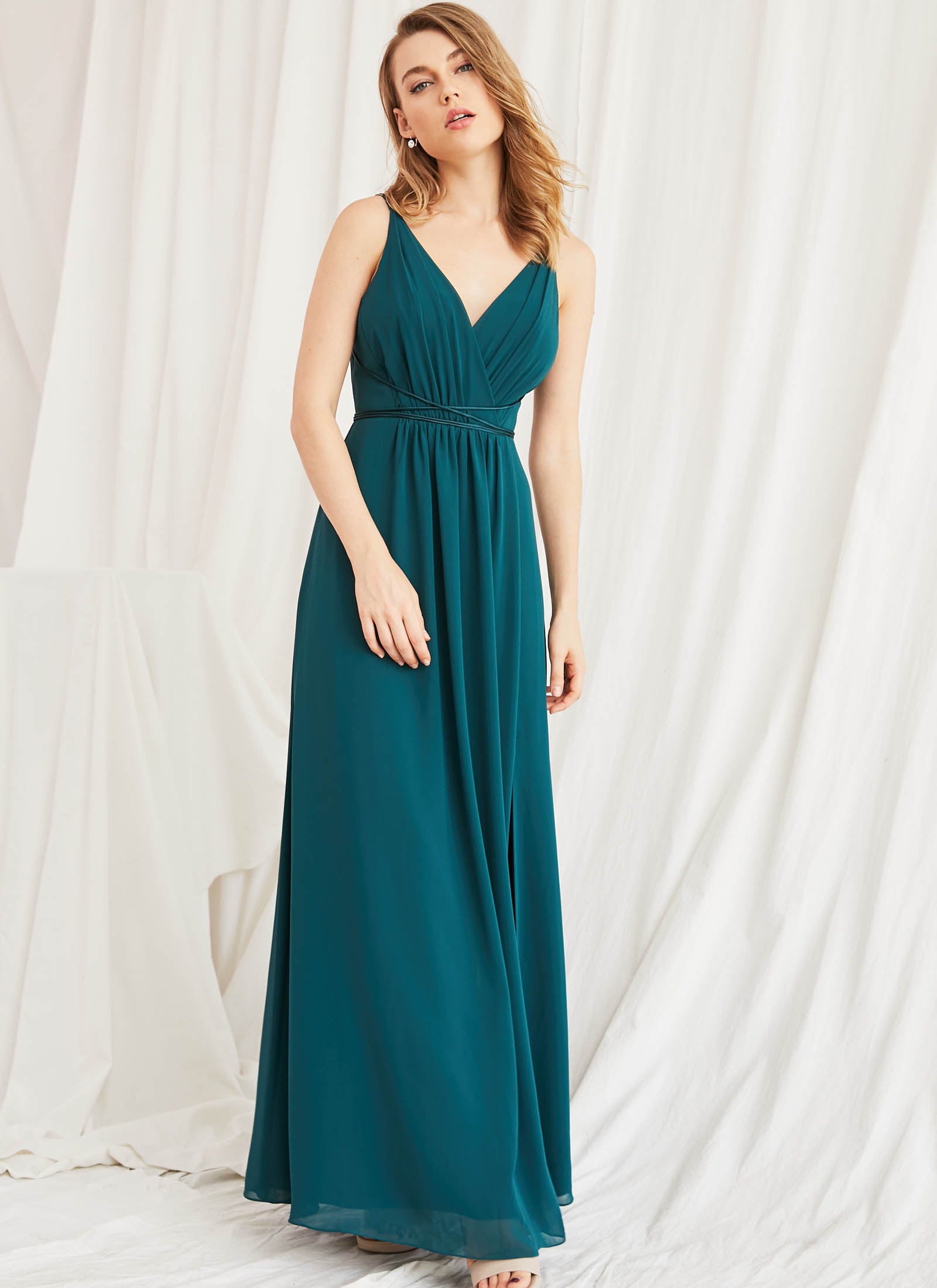 Aries Dress, Teal Green