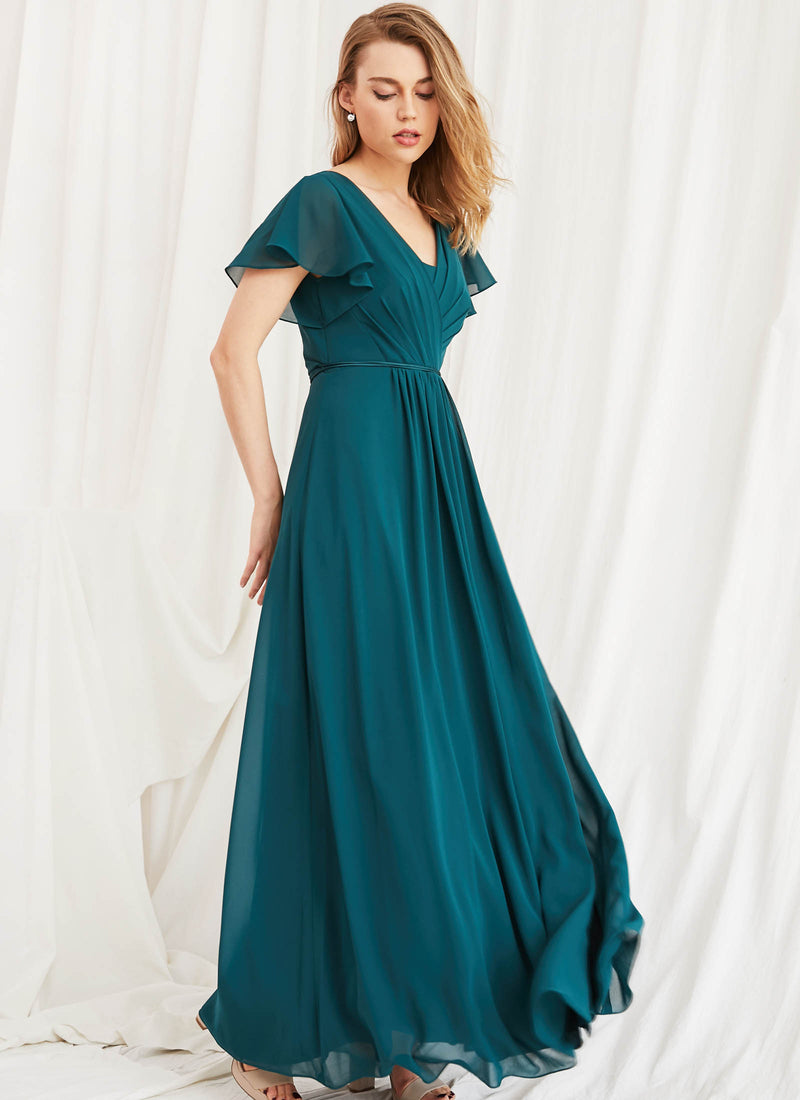 Arielle Dress, Teal Green